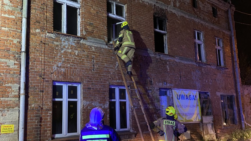 Pożar kamienicy na ul. Wiankowej