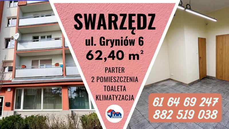 LOKAL UŻYTKOWY  do wynajęcia - 62,40m²